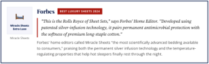 Miracle Sheets Forbes Review