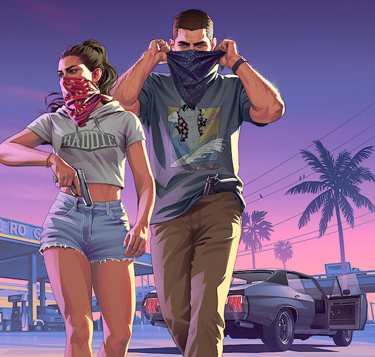 Lucia and Jason in 'Grand Theft Auto VI: An Extended Look' special on Netflix
