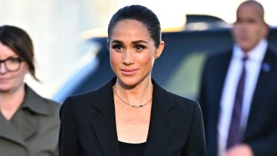 GENEVA, SWITZERLAND - MAY 17: Meghan Markle, Duchess of Sussex attends the inauguration of the Lost Screen Memorial, ahead of the opening of the 79th World Health Assembly at Place des Nations on May 17, 2026 in Geneva, Switzerland. “Lost Screen Memorial” is a commemorative art installation displaying illuminated smartphone lock screens symbolizing 50 children who tragically lost their lives following harm associated with social media. (Photo by Harold Cunningham/Getty Images)
