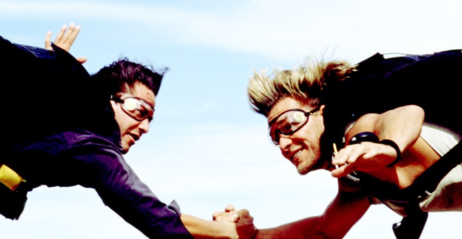 Keanu Reeves and Patrick Swayze in Point Break