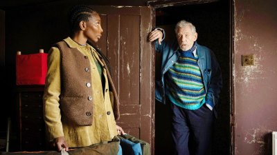Michaela Coel, Ian McKellen in The Christophers