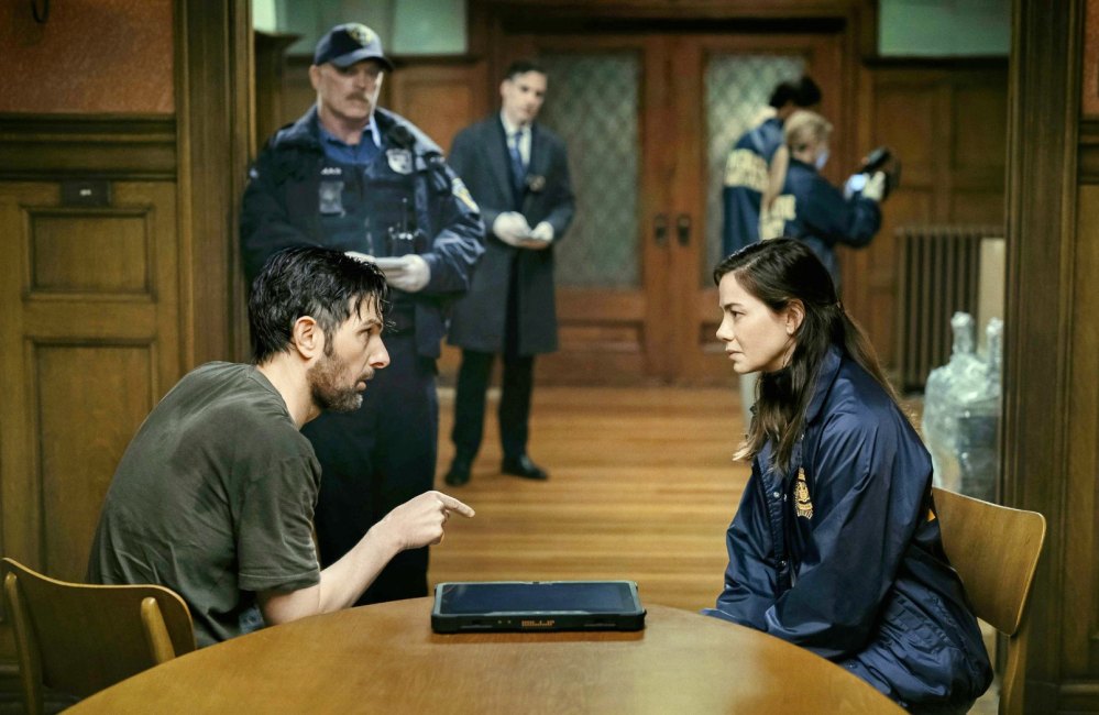 Adam Scott and Michelle Monaghan in The Whisper Man