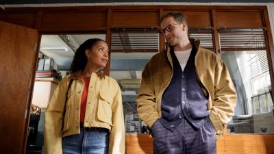 Antonia Thomas and Josh Dylan in Tommy & Tuppence