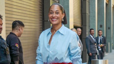 NEW YORK, NY - JULY 23: Tracee Ellis Ross is seen at ABC Studios on July 23, 2026 in New York City. (Photo by MediaPunch/Bauer-Griffin/GC Images)