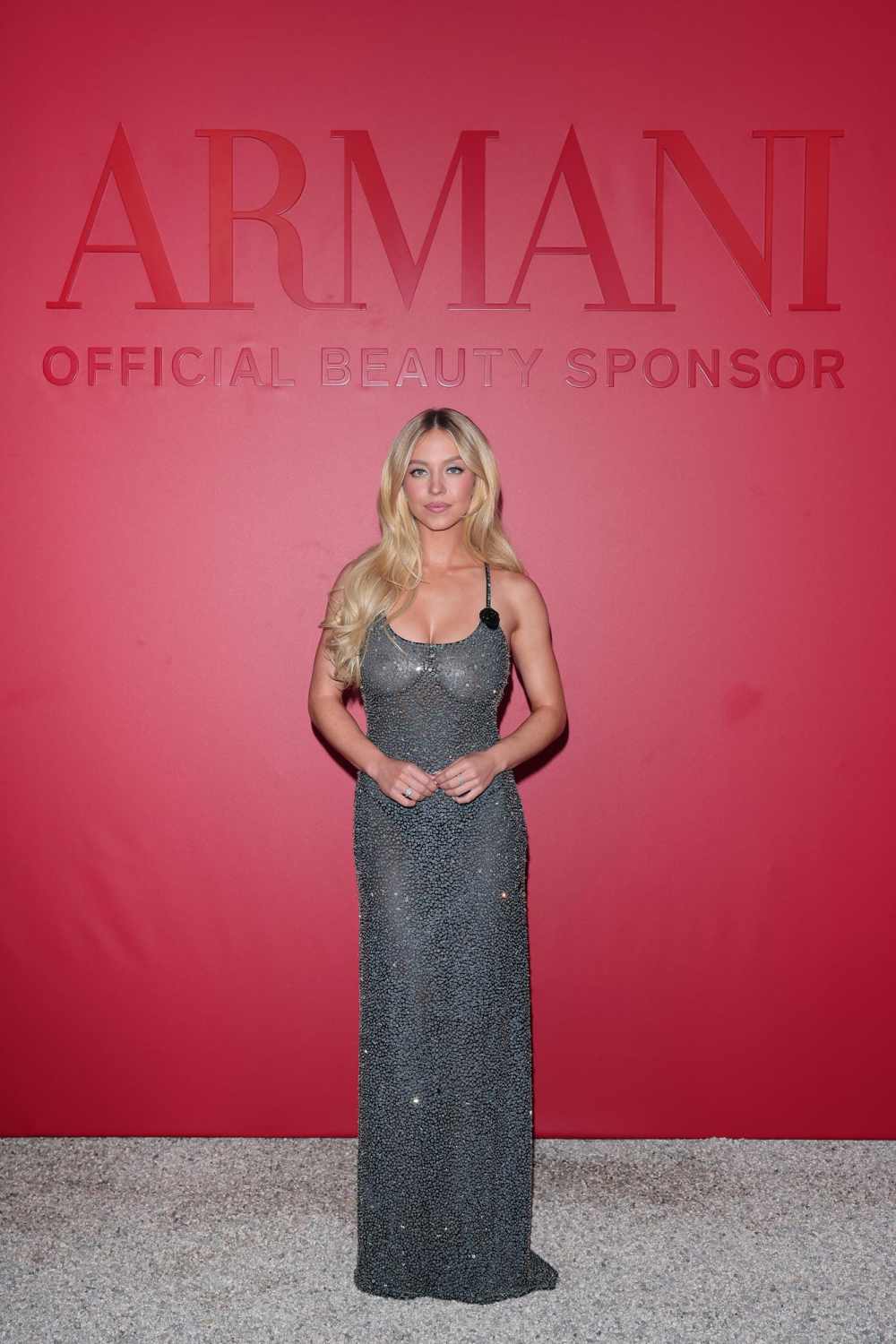 Sydney Sweeney Goes Braless Underneath a Sheer Dress at Venice Film Festival