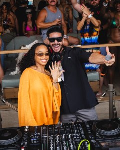 Nikki Hall Celebrates Pauly D Engagement