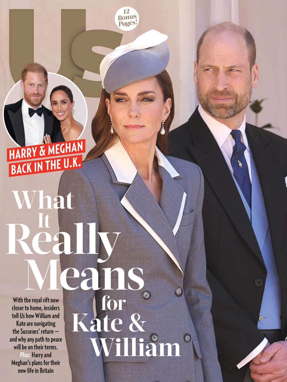 2638 Us Weekly Cover Prince William and Kate Middleton No Chip