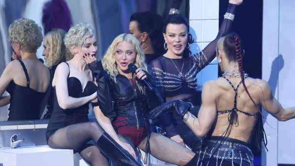 Julia Garner, Madonna and Debi Mazar