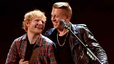 Ed-Sheeran-and-Macklemore-in-2014-GettyImages-455830434