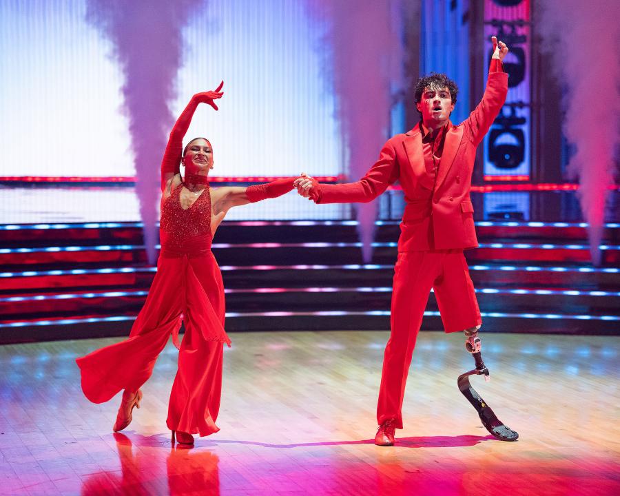 Ezra Frech and Daniella Karagach Dancing With the Stars Season 35 Premiere Night 1