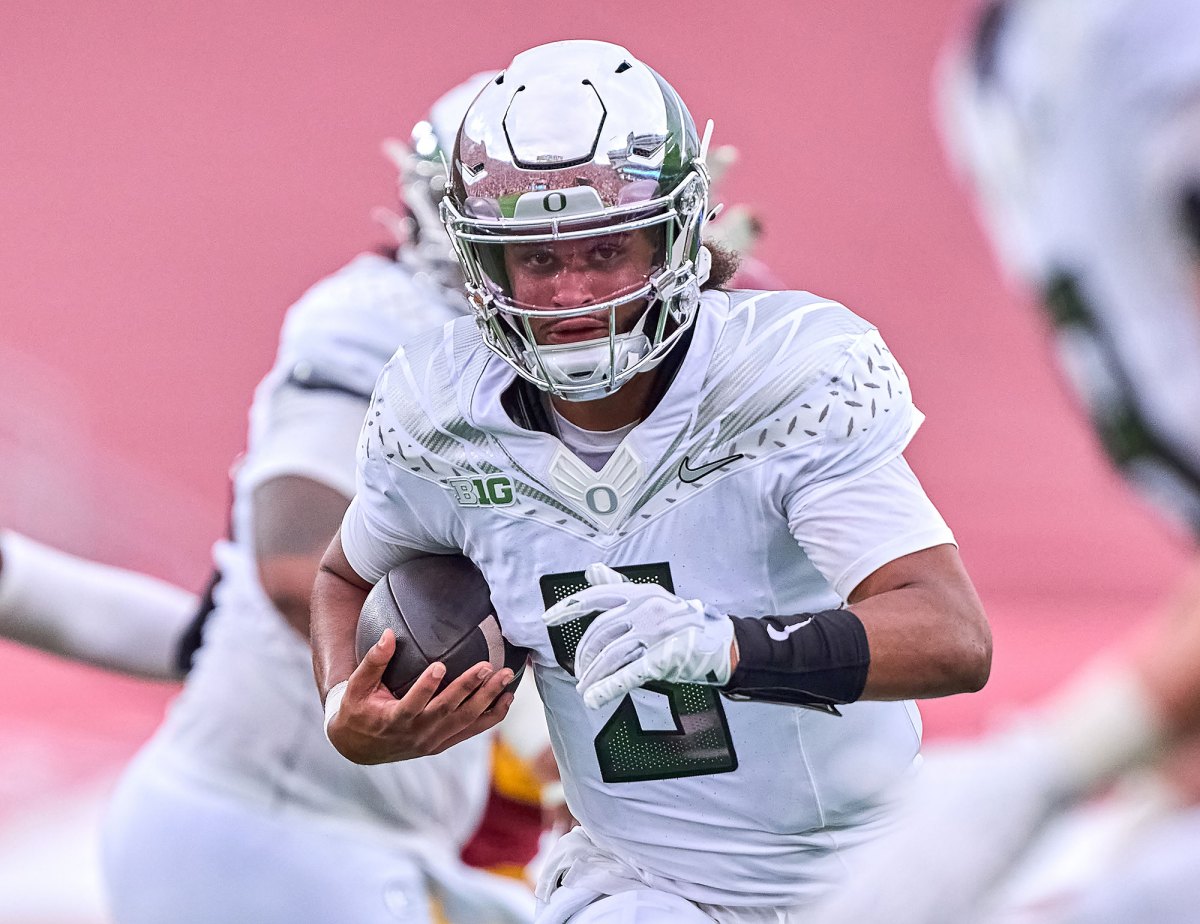Feature USC Desman Stephens II Responds After Being Called Out for Behavior After Injuring Oregon QB Dante Moore
