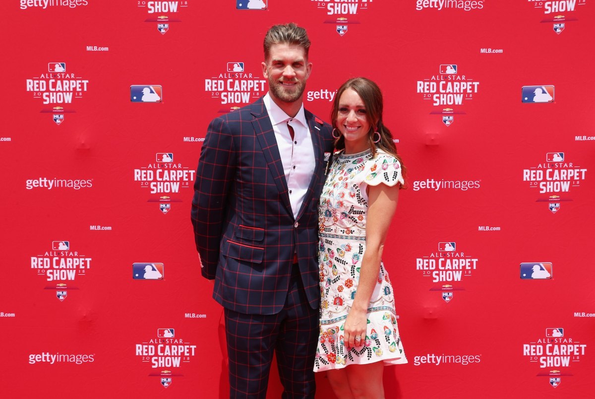 Bryce Harpers Wife Gets Emotional Over Criticism About Husbands Character