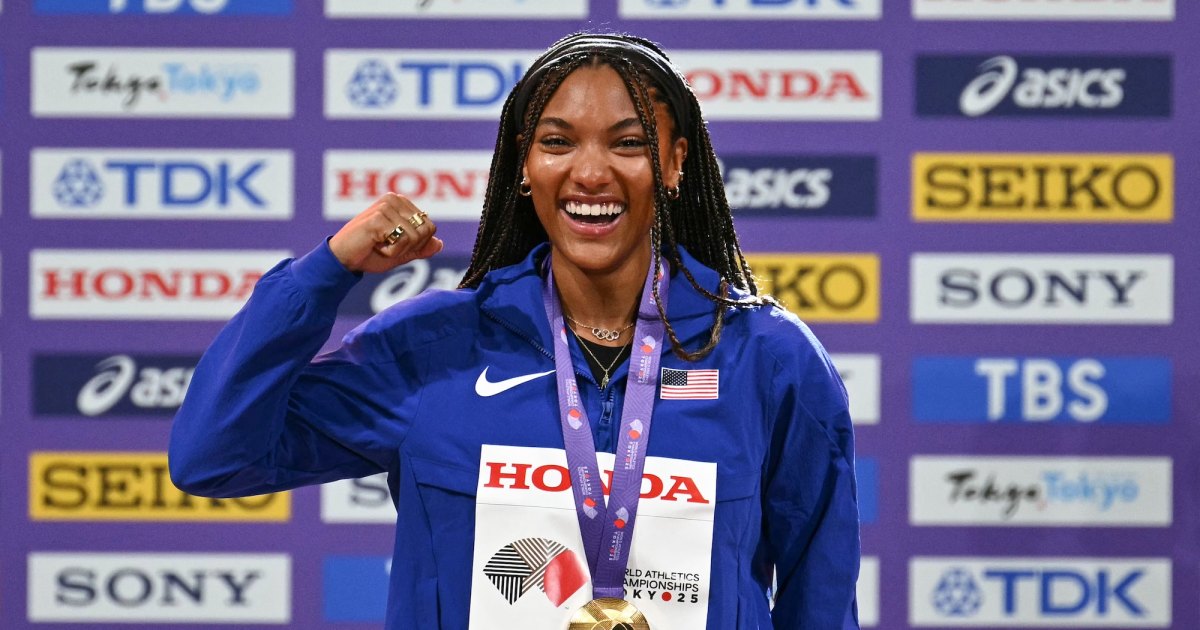 Olympic Gold Medalist Tara Davis-Woodhall Shares Video From Terrifying Head-On Car Collision