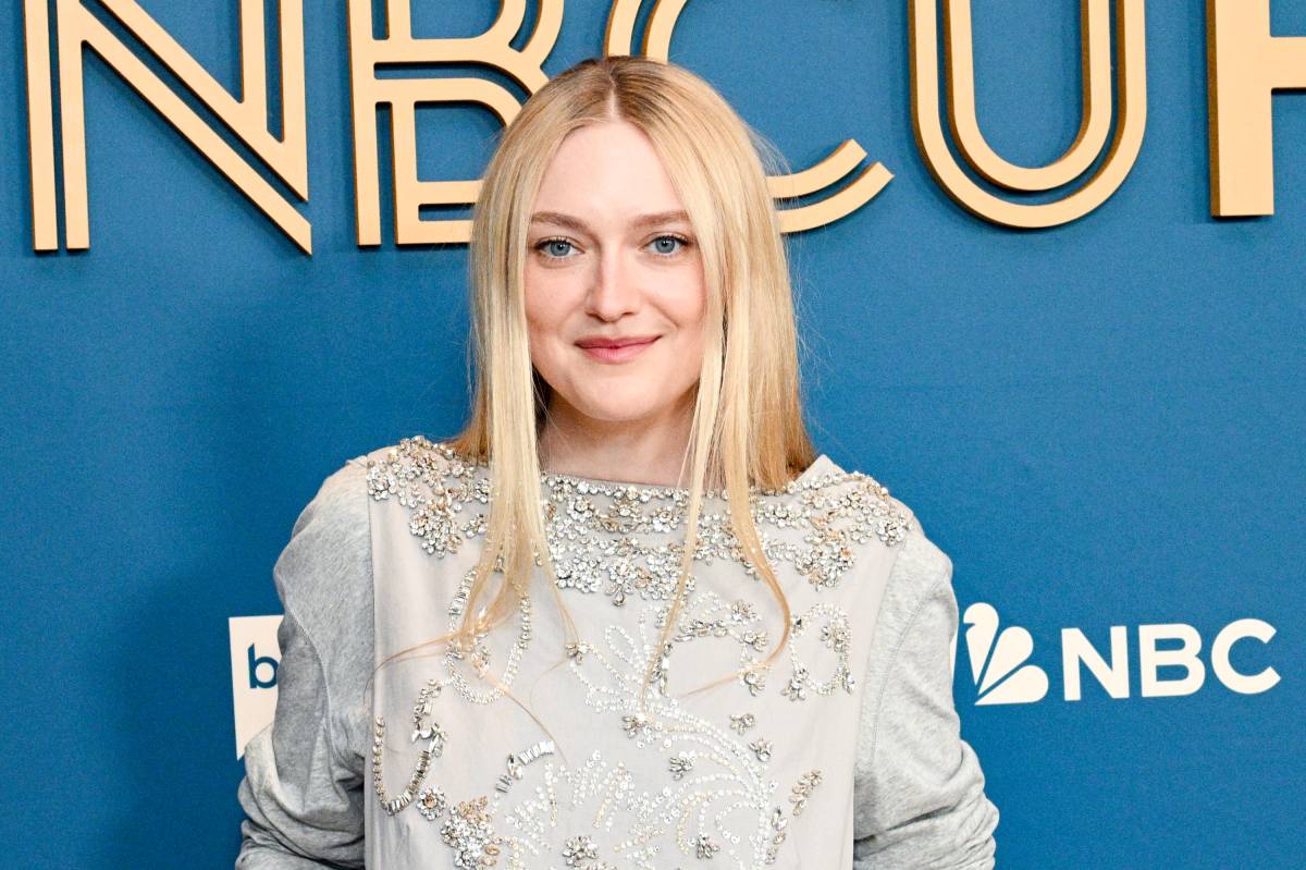 Dakota Fanning at the NBCUniversal Emmy Luncheon held at Avra Beverly Hills Estiatorio on April 22, 2026 in Beverly Hills, California.