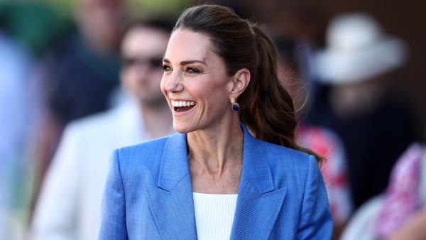 Catherine, Princess of Wales looks on as she attends on day four of The Championships Wimbledon 2026 at All England Lawn Tennis and Croquet Club on July 02, 2026 in London, England.