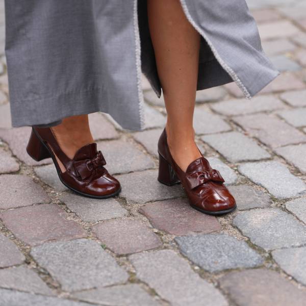 burgundy loafer