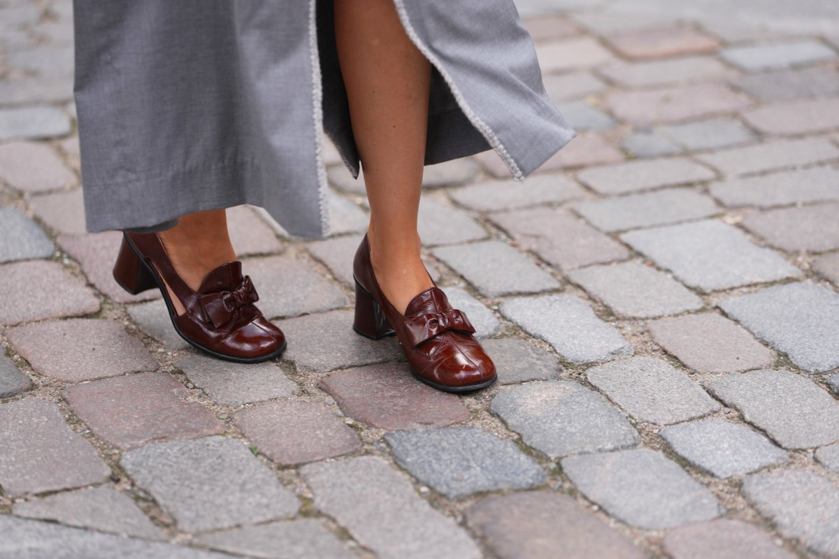 burgundy loafer
