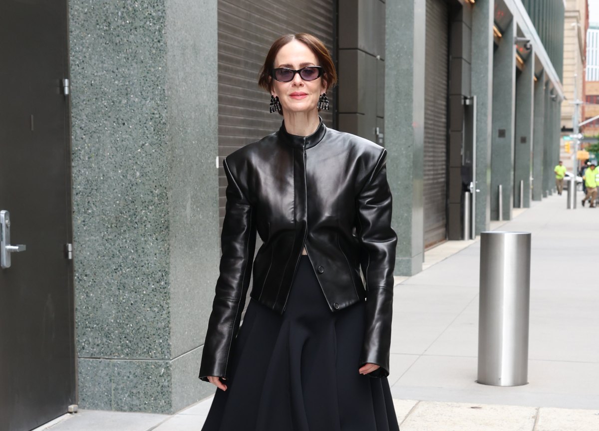 NEW YORK, NY - SEPTEMBER 22: Sarah Paulson is seen at ABC studios on September 22, 2026 in New York City. (Photo by Jason Howard/Bauer-Griffin/GC Images)