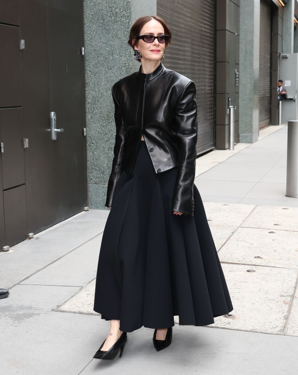 Sarah Paulson is seen at ABC studios on September 22, 2026 in New York City.