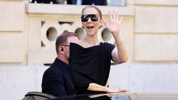 PARIS, FRANCE - SEPTEMBER 23: Celine Dion waves at her fans in front of the Royal Monceau Hotel on September 23, 2026 in Paris, France. (Photo by Marc Piasecki/GC Images)
