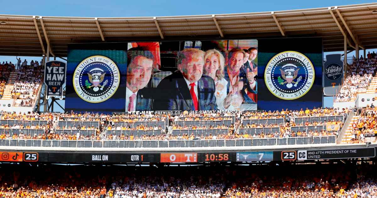 President Donald Trump Loudly Booed After Introduction at Tennessee vs. Texas Football Game President Donald Trump Loudly Booed After Introduction at Tennessee vs. Texas Football Game