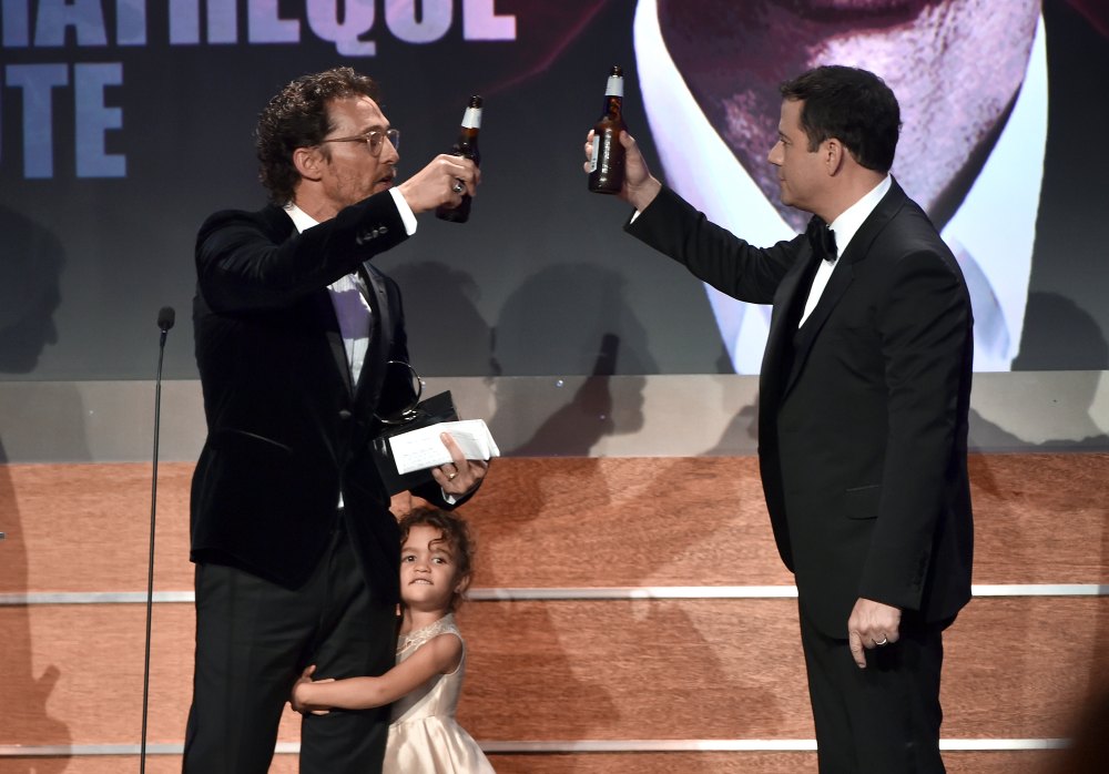 Jimmy Kimmel Shares Matthew McConaughey Emmys Bathroom Moment