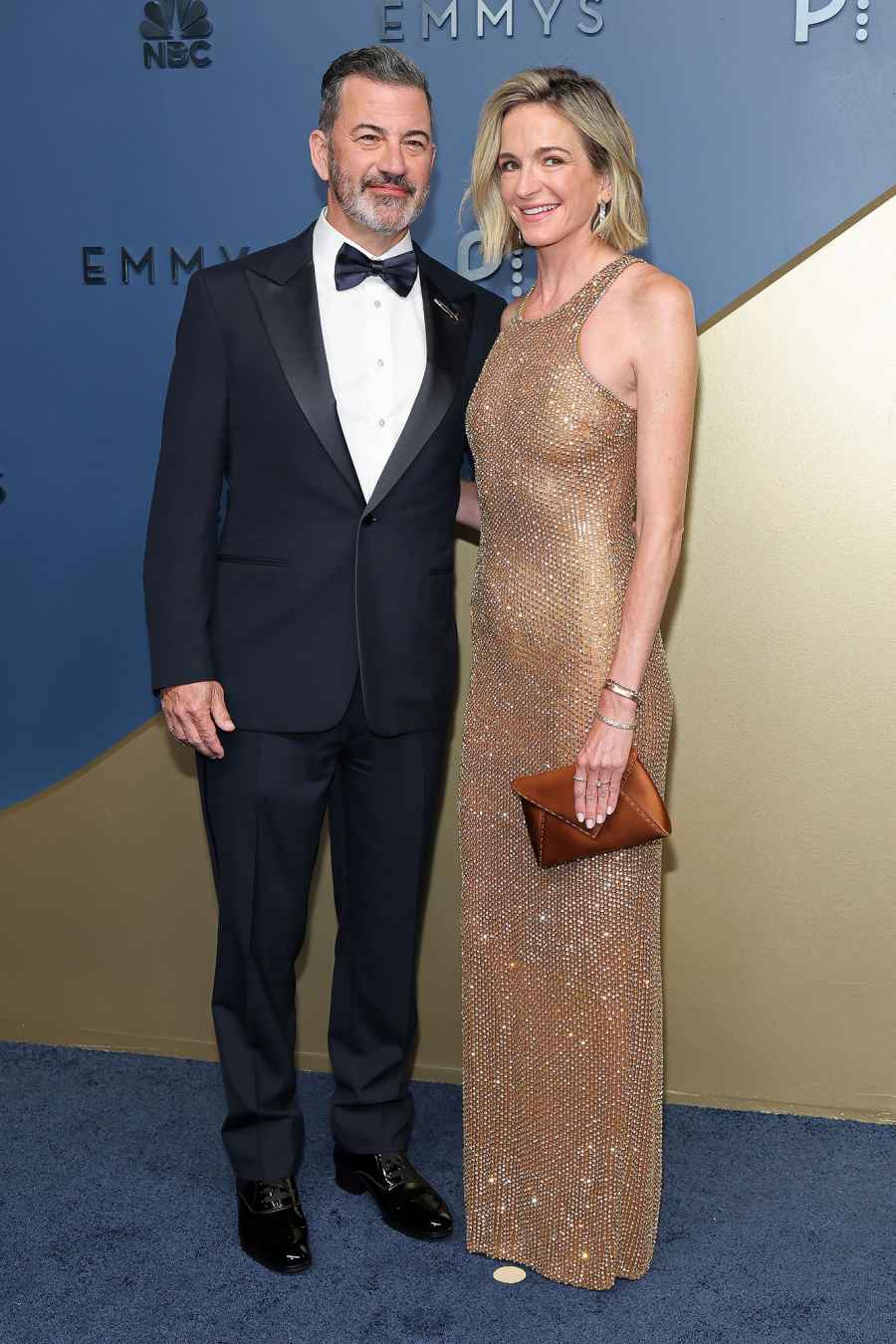 Jimmy Kimmel and Molly McNearney Couple Red Carpet Arrival 2026 Emmy