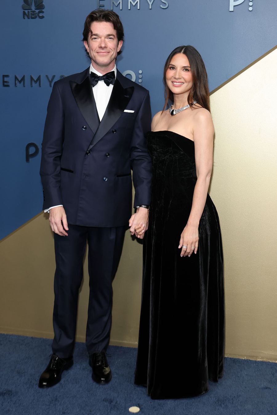 John Mulaney and Olivia Munn Couple Red Carpet Arrival 2026 Emmy