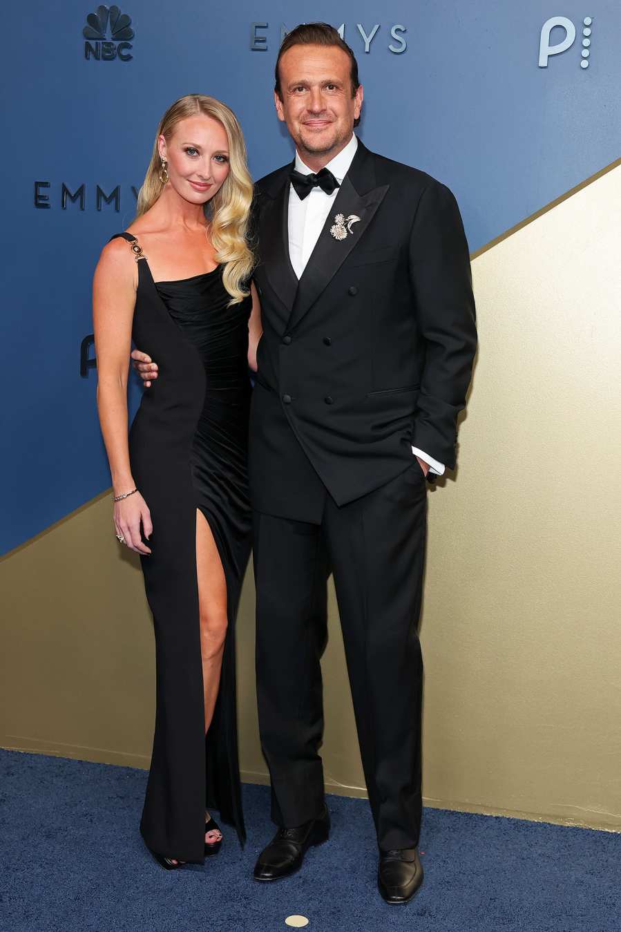 Kayla Radomski and Jason Segel Couple Red Carpet Arrival 2026 Emmy