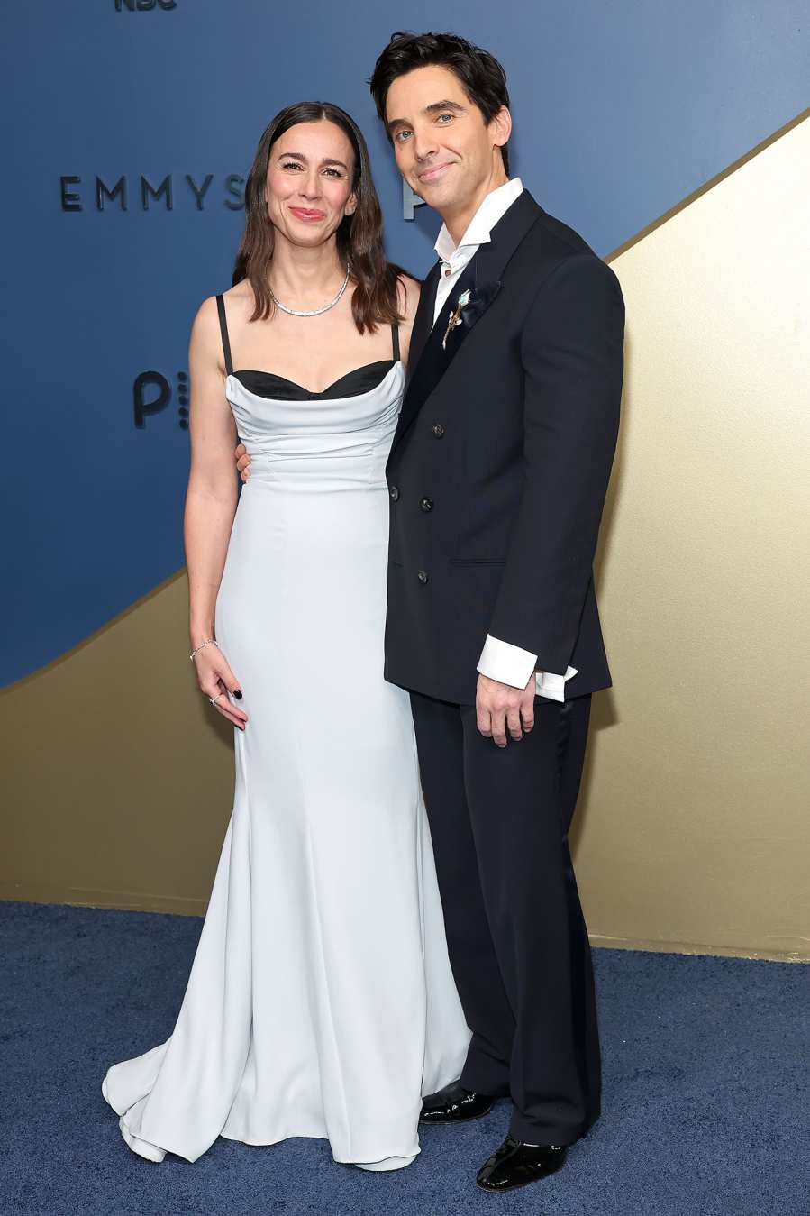 Lucia Aniello and Paul W Downs Couple Red Carpet Arrival 2026 Emmy
