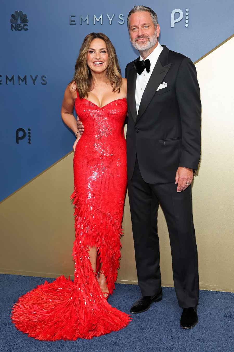 Mariska Hargitay and Peter Hermann Couple Red Carpet Arrival 2026 Emmy