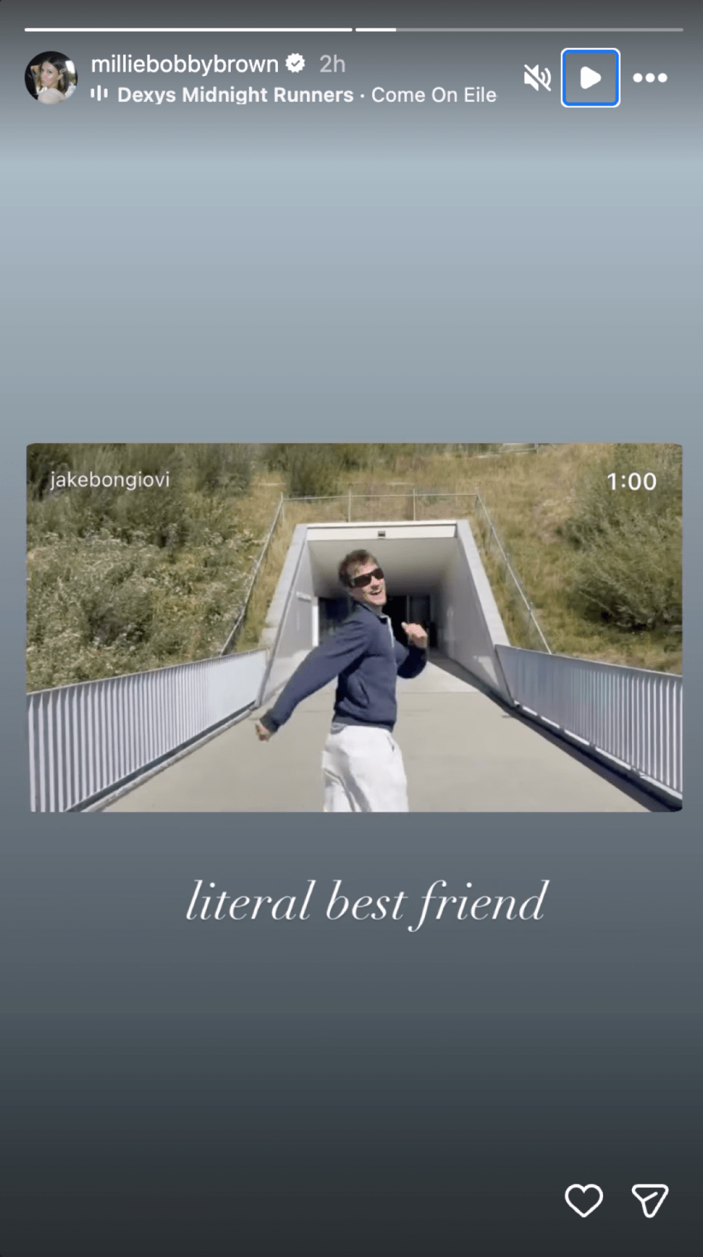 Millie Bobby Brown Calls Jake Bongiovi Her Literal Best Friend on 2-Year Anniversary After Baby News IG