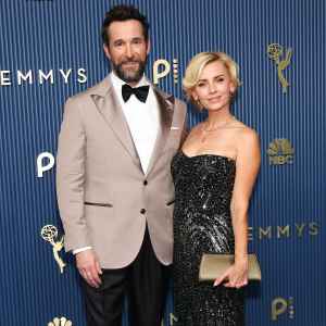 Noah Wyle and Sara Wells Couple Red Carpet Arrival 2026 Emmy
