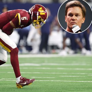 Promo Tom Brady Curses on Hot Mic After Grotesque Injury Suffered by Washington Commanders QB Jayden Daniels