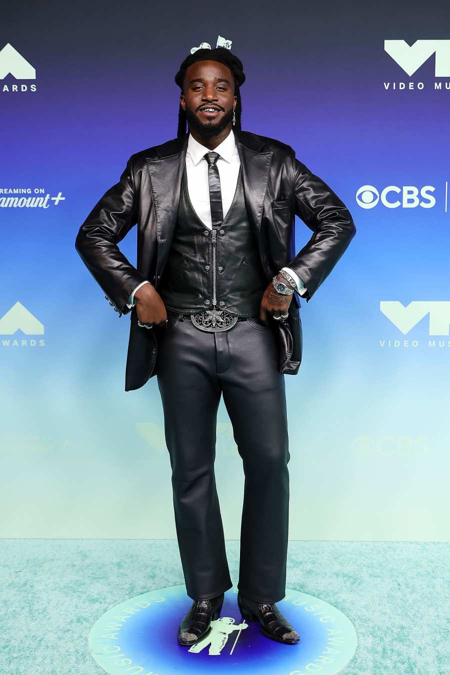 Shaboozey All the Goth Glam Moments at the 2026 VMAs Arrival Red Carpet 2026 MTV Video Music Awards