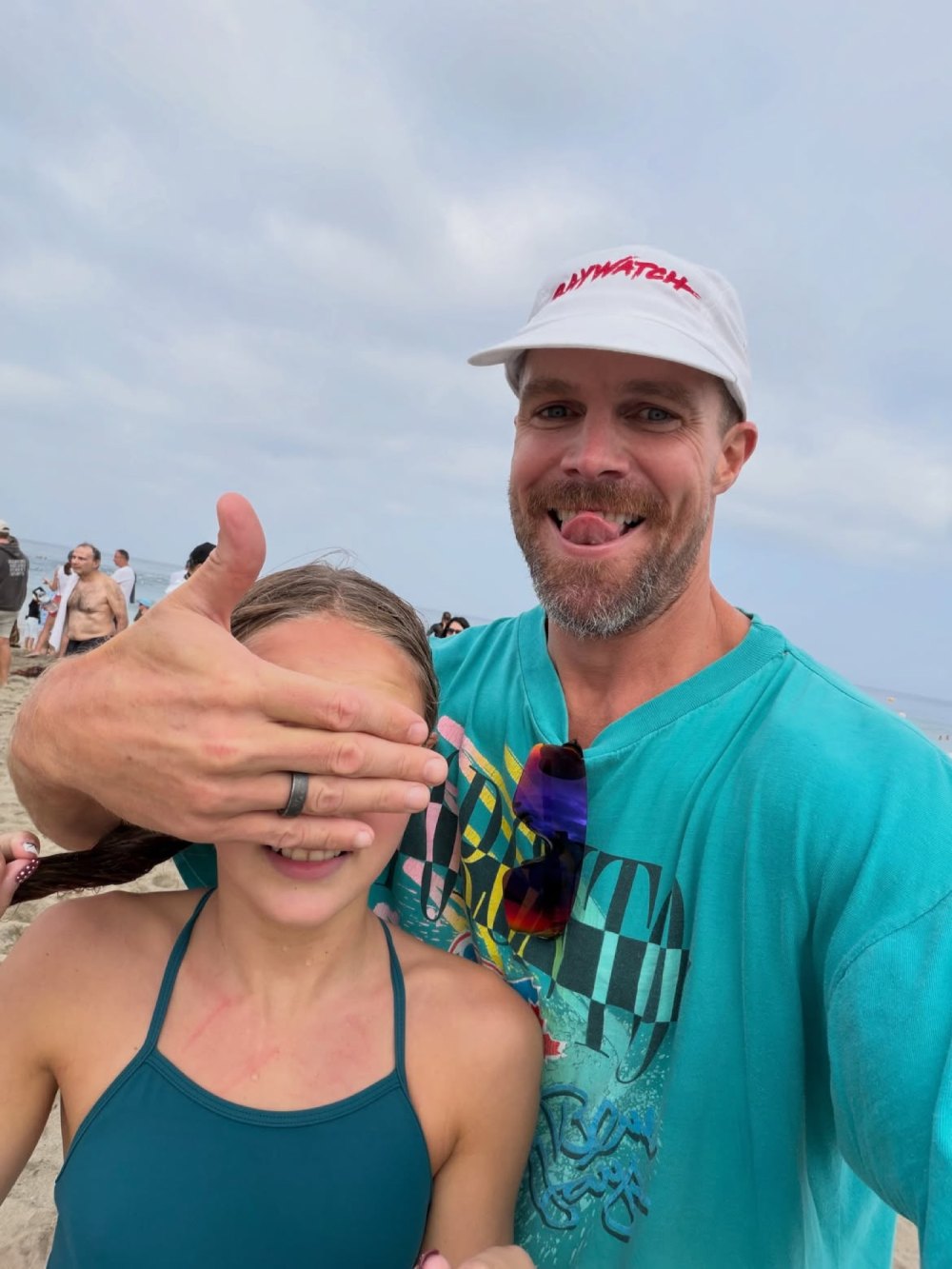 Stephen Amell Relocated His Family During Baywatch Filming It Was Like Summer Camp Daughter
