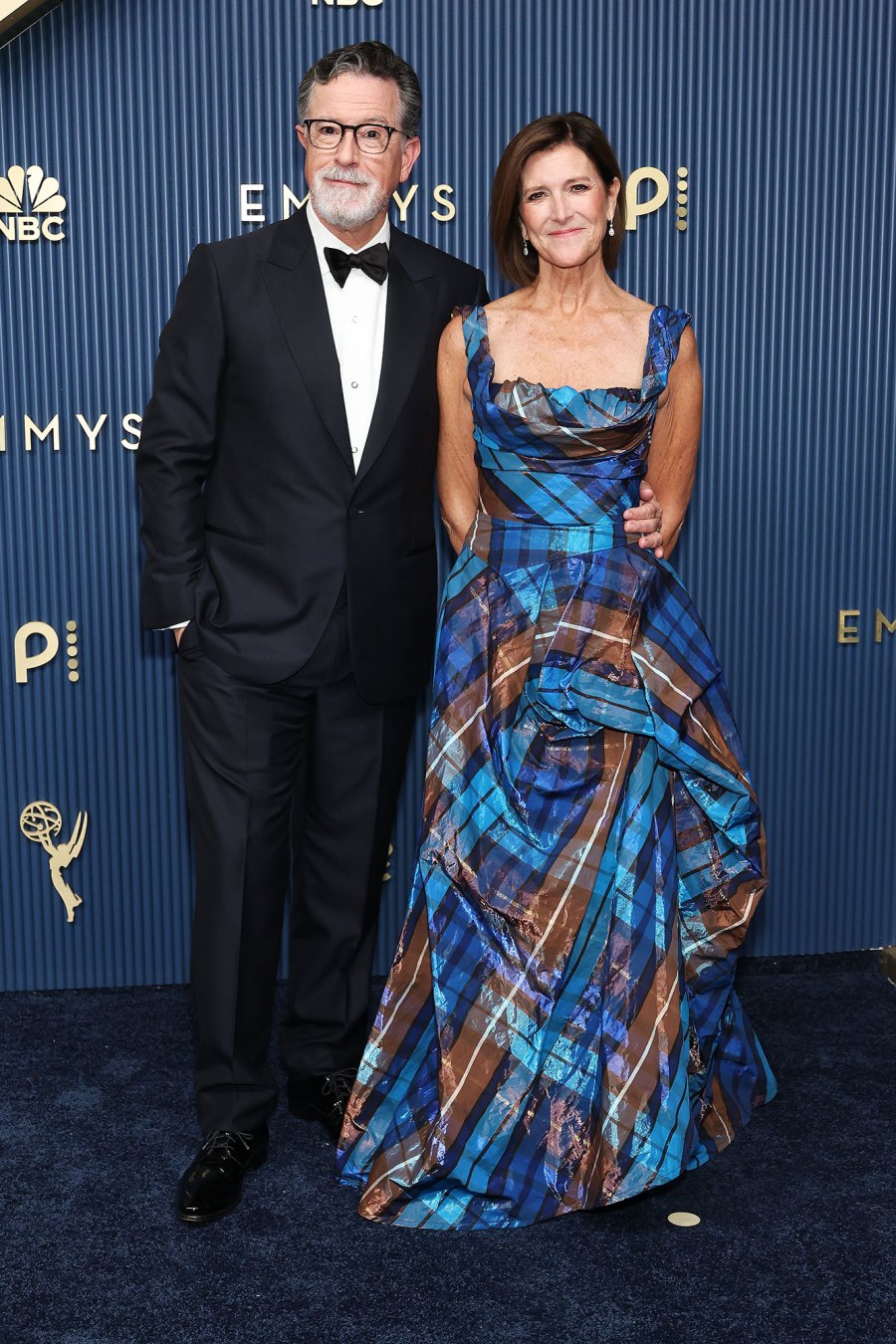 Stephen Colbert and Evelyn McGee-Colbert Couple Red Carpet Arrival 2026 Emmy