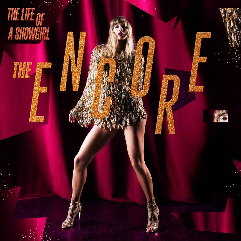 Taylor Swift's "The Life of a Showgirl: The Encore" album cover