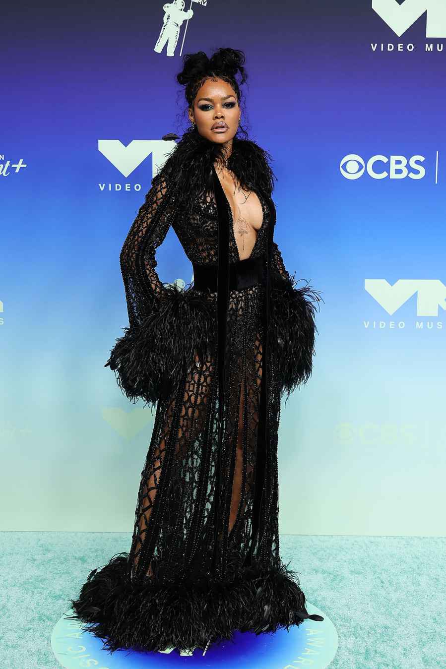 Teyana Taylor All the Goth Glam Moments at the 2026 VMAs Arrival Red Carpet 2026 MTV Video Music Awards
