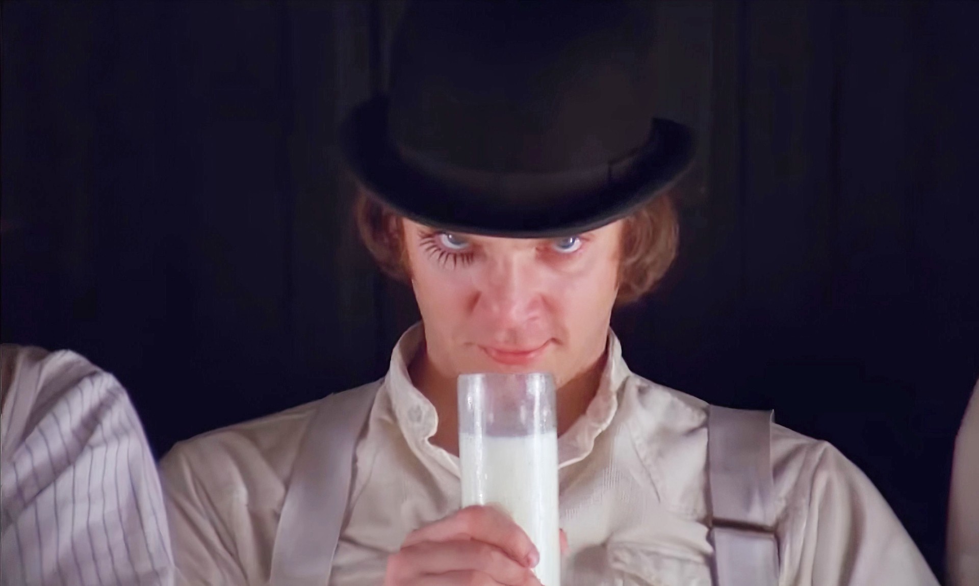 Malcolm McDowell in A Clockwork Orange