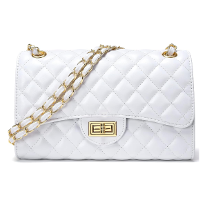Diuy Quilted Leather Crossbody Bag