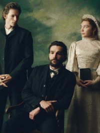 Mike Faist, Christopher Abbott and Florence Pugh in East of Eden
