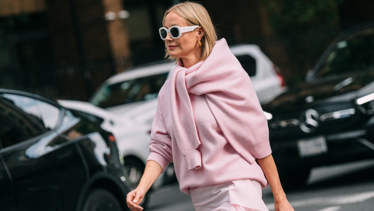 Street Style during New York RTW Spring Fashion Week 2026 on September 13, 2025 in New York, New York. (Photo by Jason Jean/WWD via Getty Images)