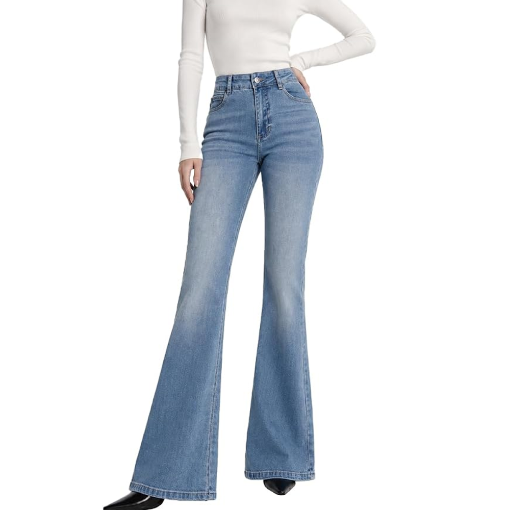 Doraviie High Waisted Bootcut Jeans