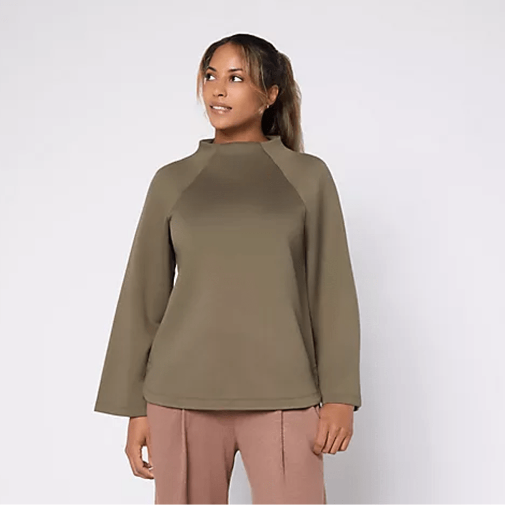 Signature Comfort Stretch Funnel Neck Top
