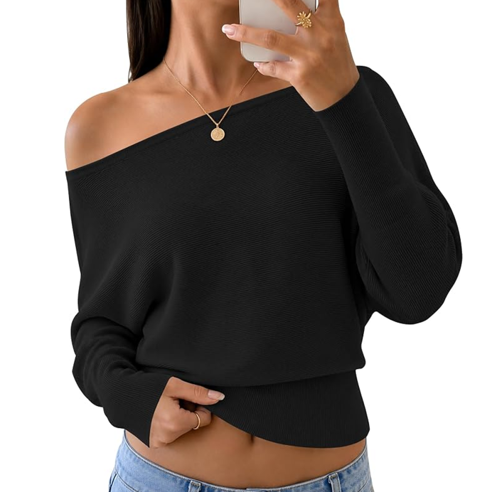 Tisfeer Off the Shoulder Knit Sweater