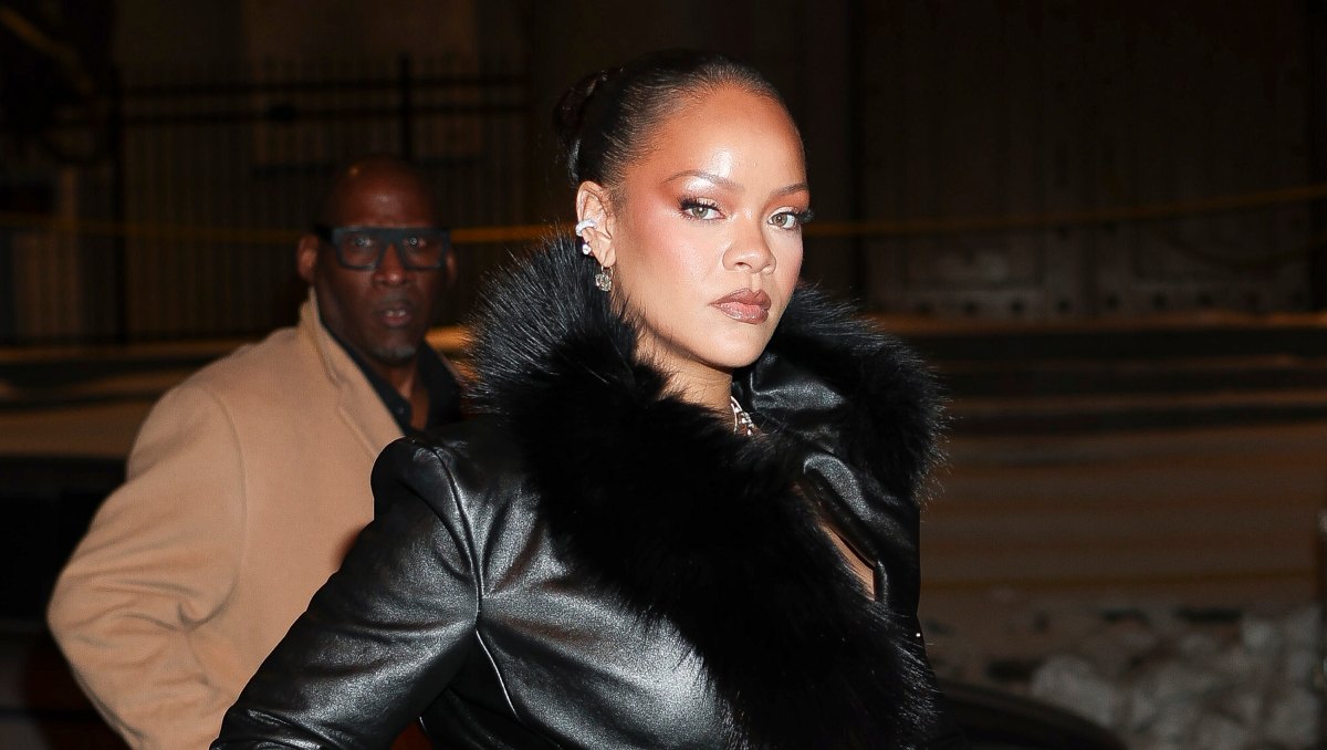 NEW YORK, NEW YORK - FEBRUARY 13: Rihanna is seen in Lower Manhattan on February 13, 2026 in New York City. (Photo by Aeon/GC Images)
