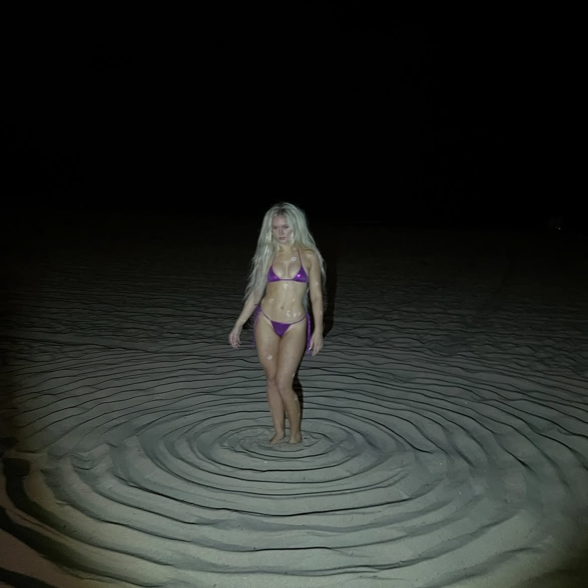 Zara Larsson Shows Off Her Bikini Body in Shimmery Swimsuit