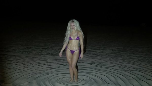Zara Larsson Shows Off Her Bikini Body in Shimmery Swimsuit