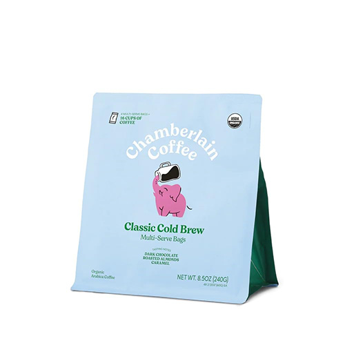 Chamberlain Coffee Organic Cold Brew Elephant Large Coffee Bags